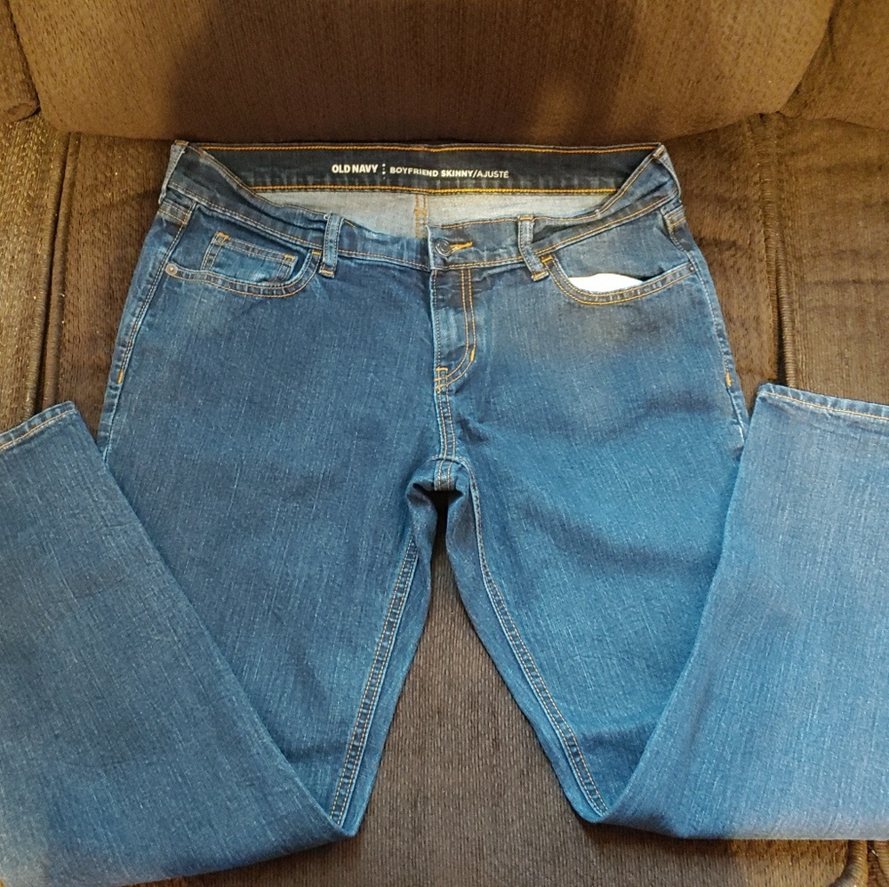 Boy friend skinny jeans